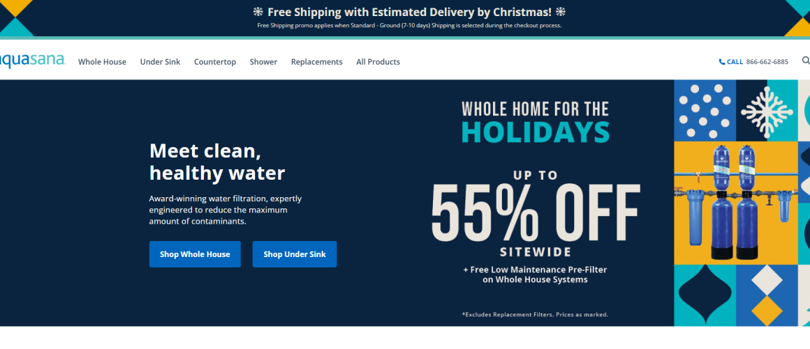 Aquasana Home Water Filters阿克萨纳官网：享誉全球的家用水过滤系统品牌