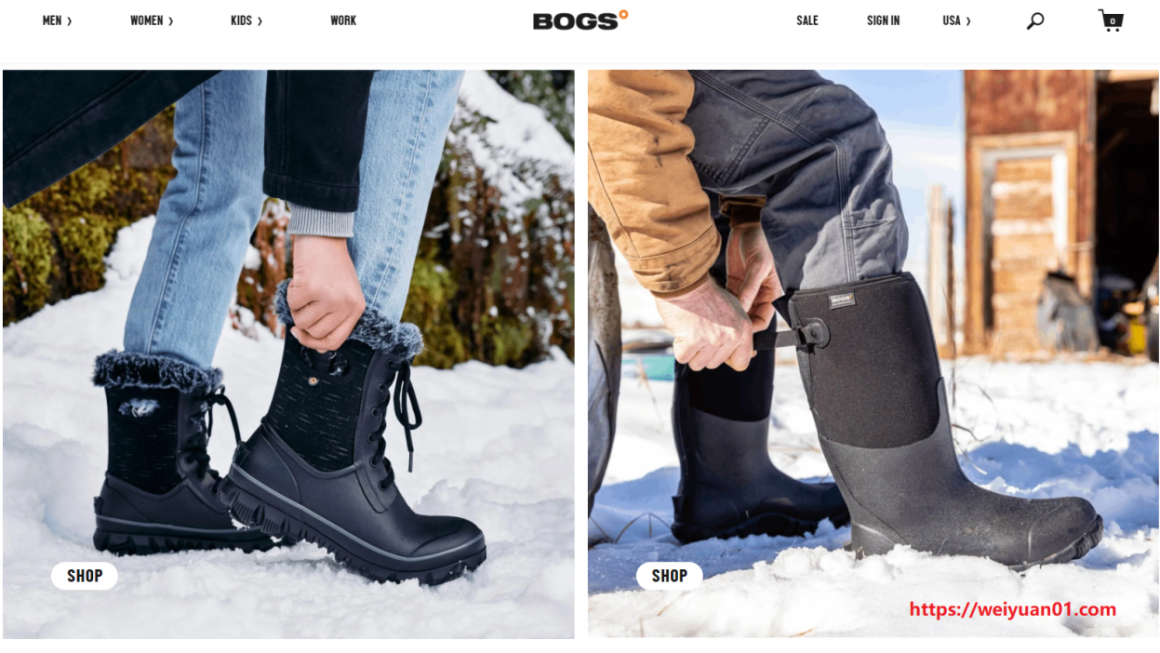 Bogs Footwear美国官网：轻奢多功能鞋履品牌